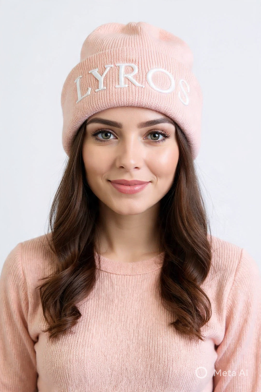 Tuque Lyros rose d'hiver